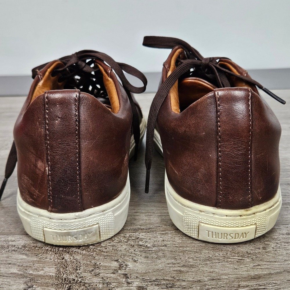 Thursday Boot Co Premier Low Top Mens Brown Leather Sneakers Size 9.5 US - Picture 5 of 13